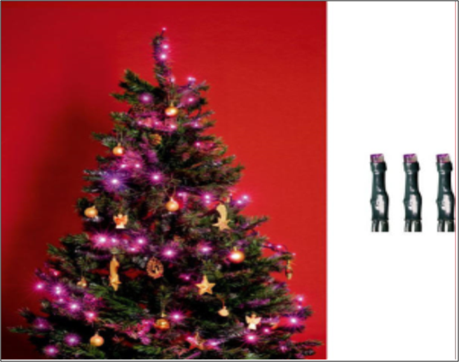 Belt�ri f�nyf�z�r, pink sz�nben, 50 LED